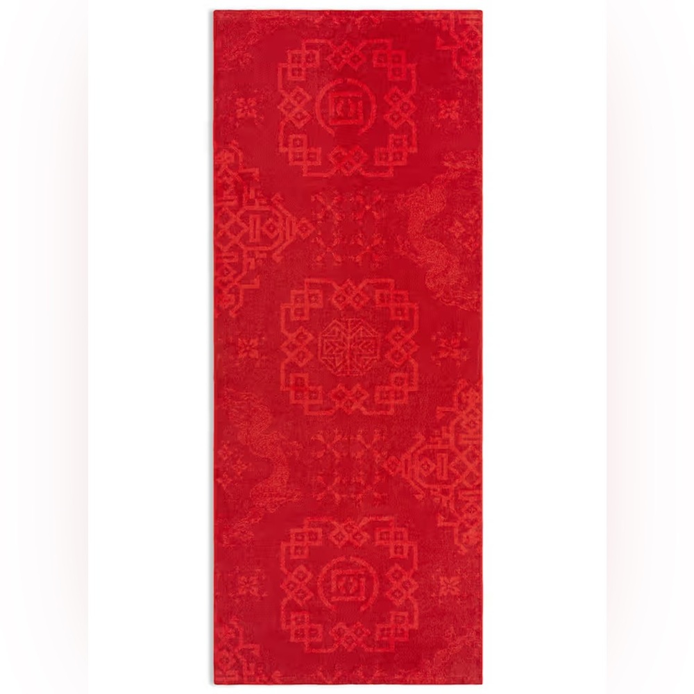 NWT 2022 CLOT EDISON CHEN x HIPPOPOTAMUS RED SILK PREMIUM ORGANIC RED BATH TOWEL